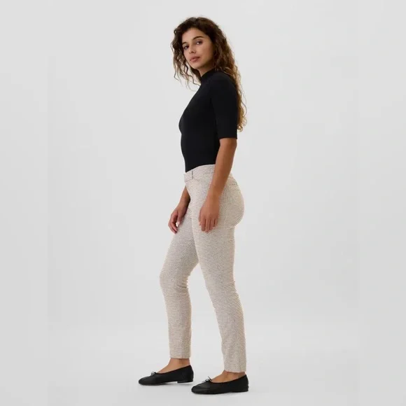 Gap Plaid Mid Rise Skinny Ankle Pants - Picture 3 of 7